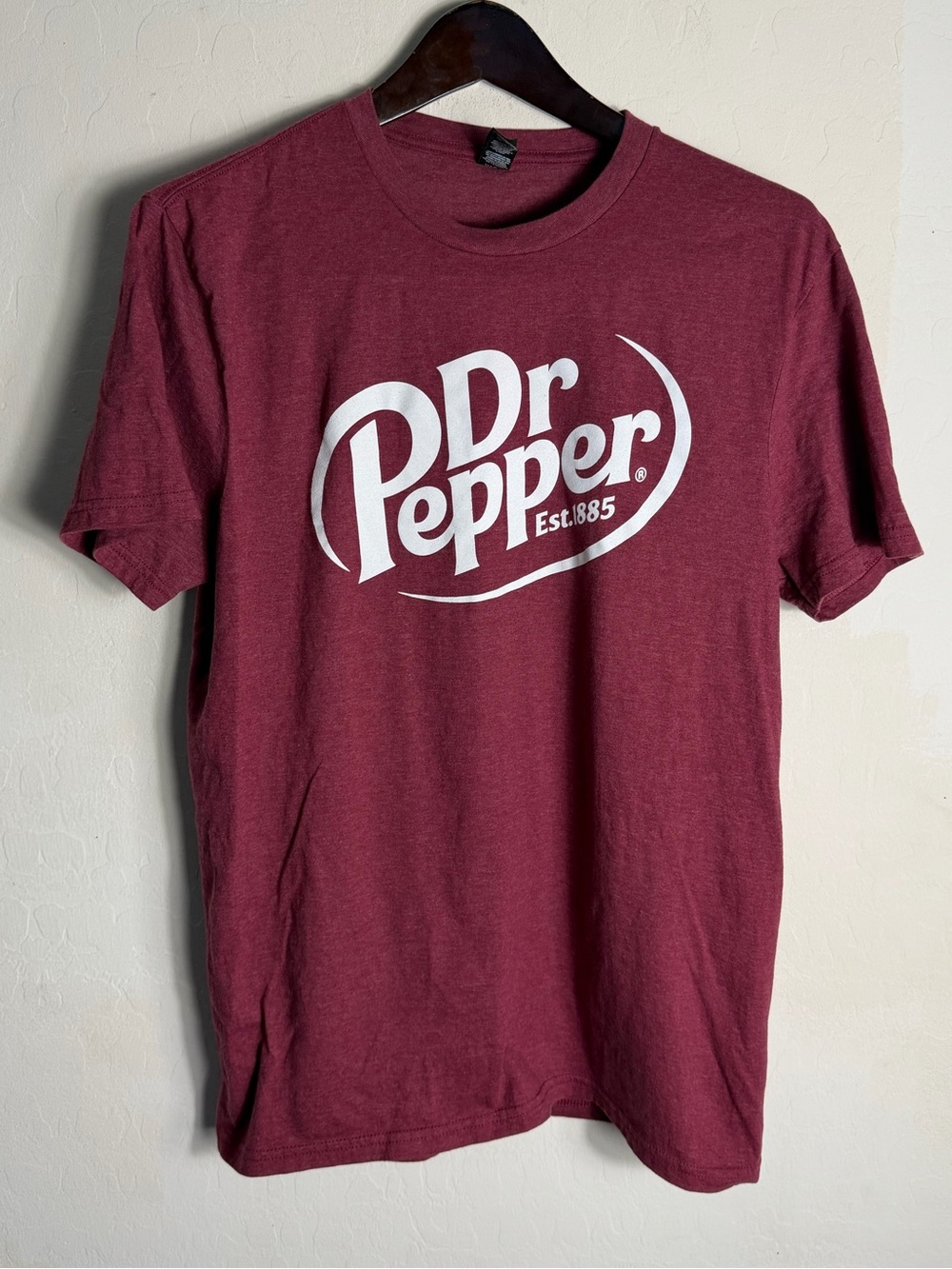 District Maroon Dr Pepper Logo Short Sleeve Tee